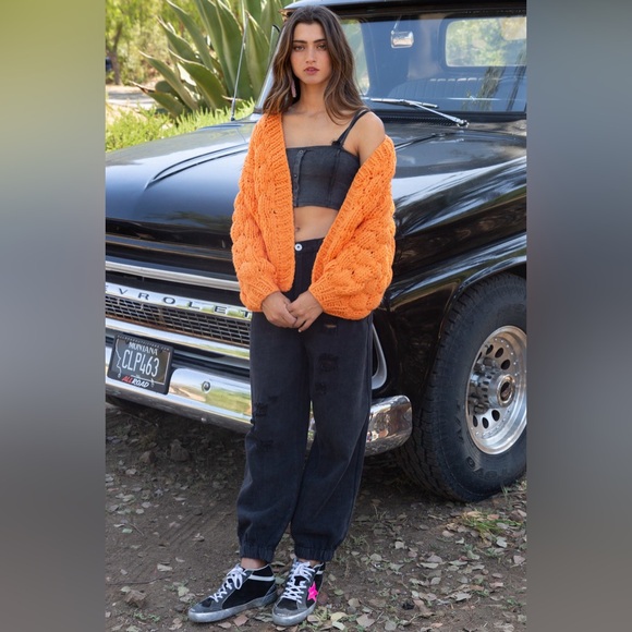 Pol Gorgeous Chunky Knit Cardigan Sweater Coat - Picture 4 of 5